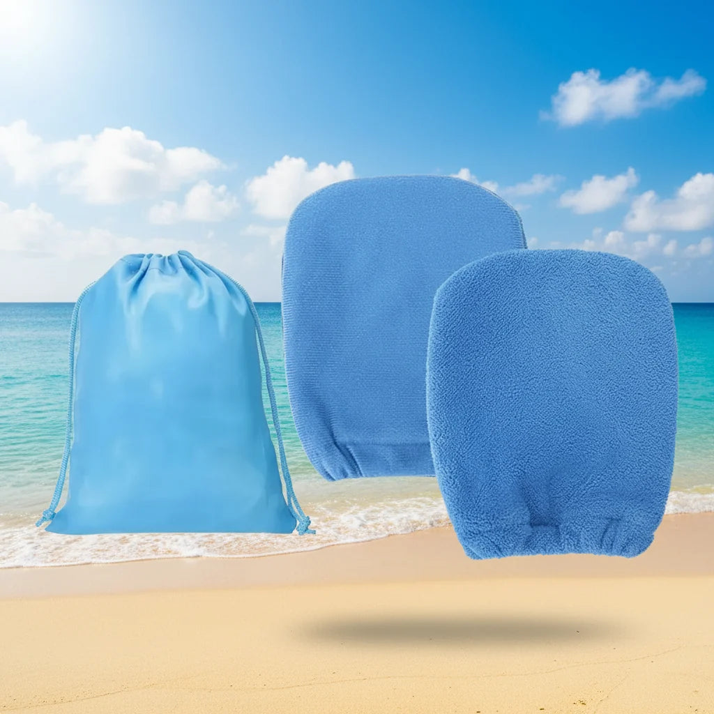 Beach Sand Remover Mitts