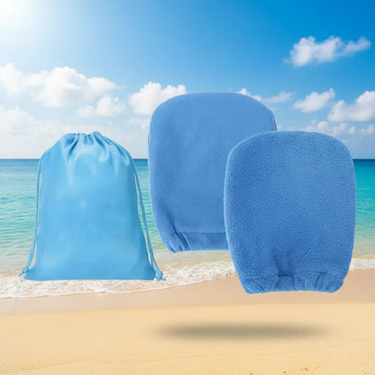 Beach Sand Remover Mitts