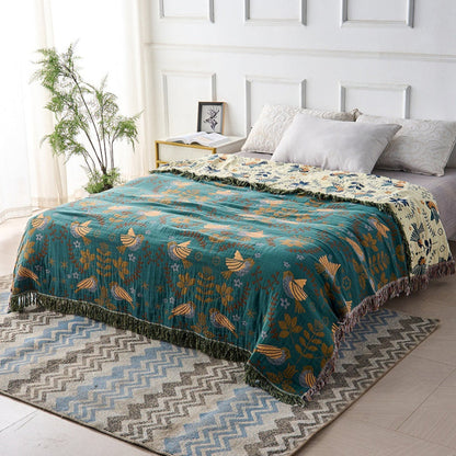 Scandinavian Bird Reversible Throw