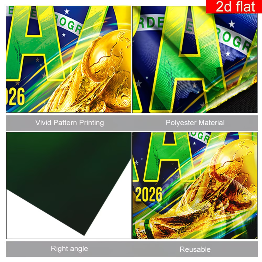 Brazil Flag Fan Cape