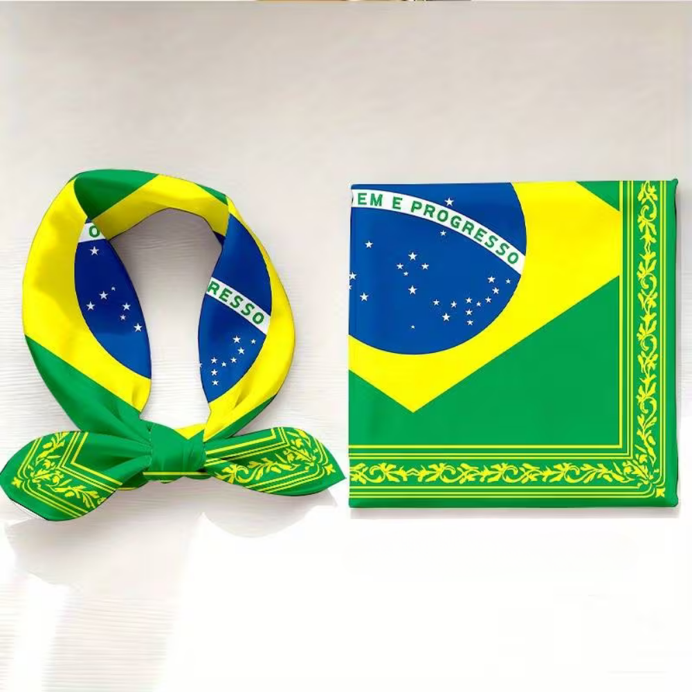 Brazil Flag Bandana Scarf