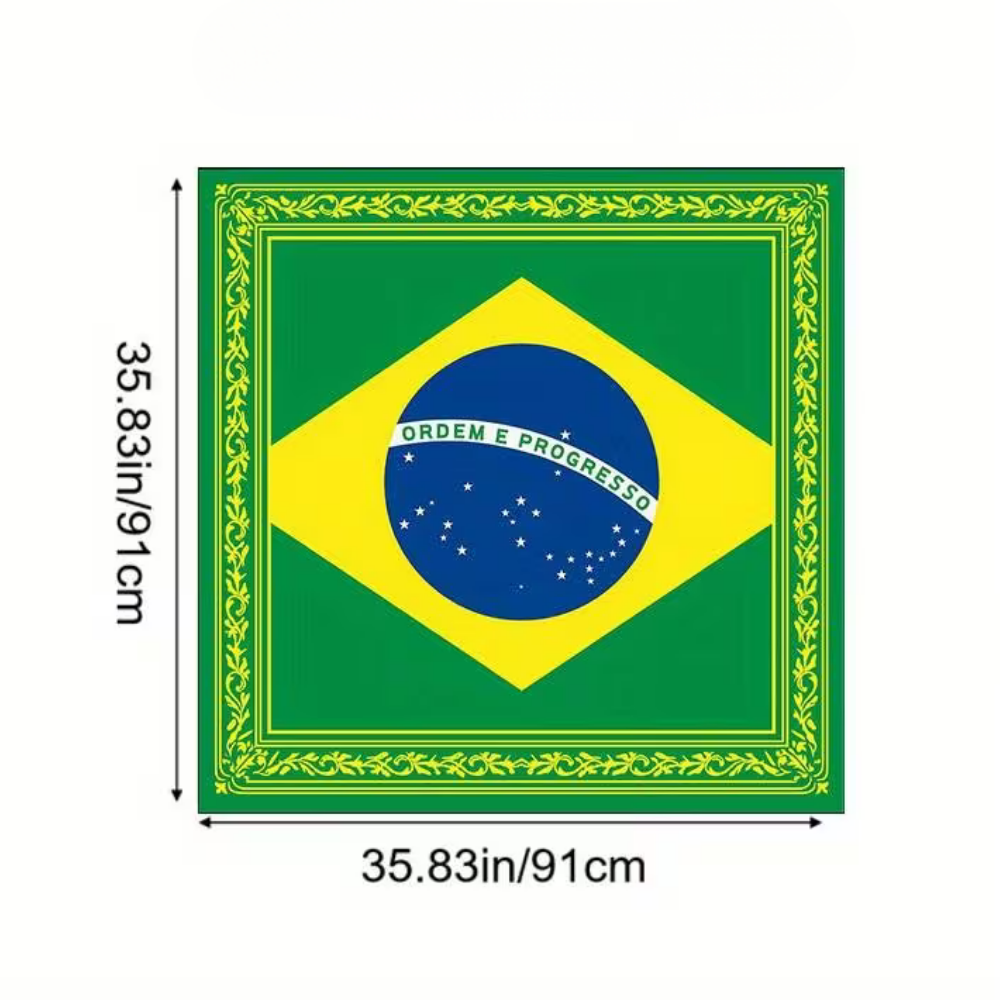 Brazil Flag Bandana Scarf