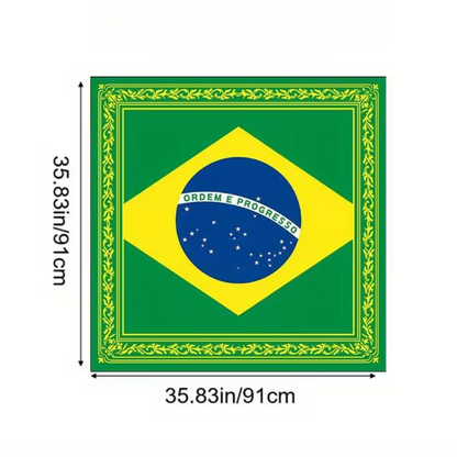 Brazil Flag Bandana Scarf