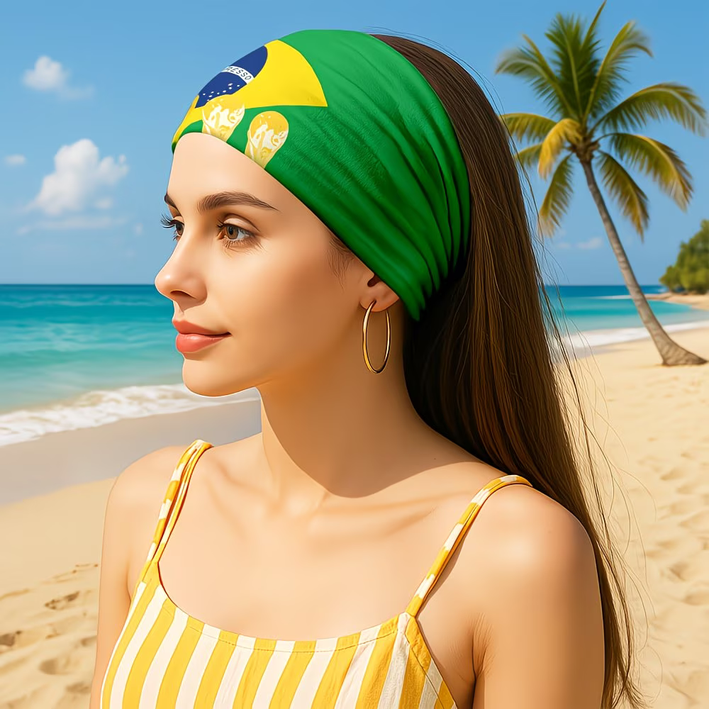 Brazil Flag Neck Gaiter