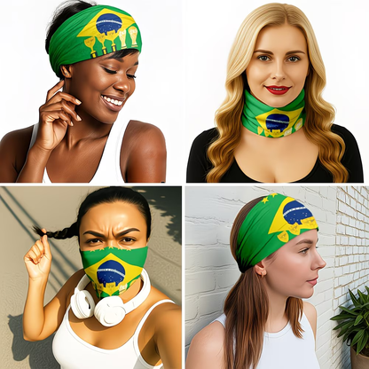 Brazil Flag Neck Gaiter