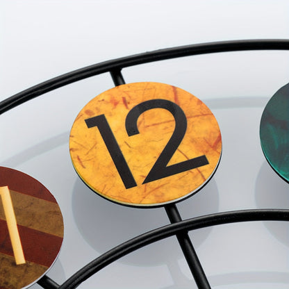 Retro Iron Colorful Wall Clock