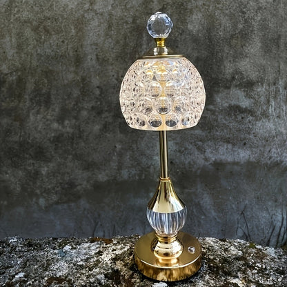 Crystal Rechargeable Touch Table Lamp