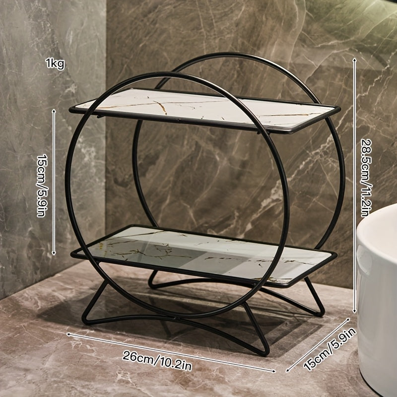 Two-Tier Cat Ear Bathroom Organizer