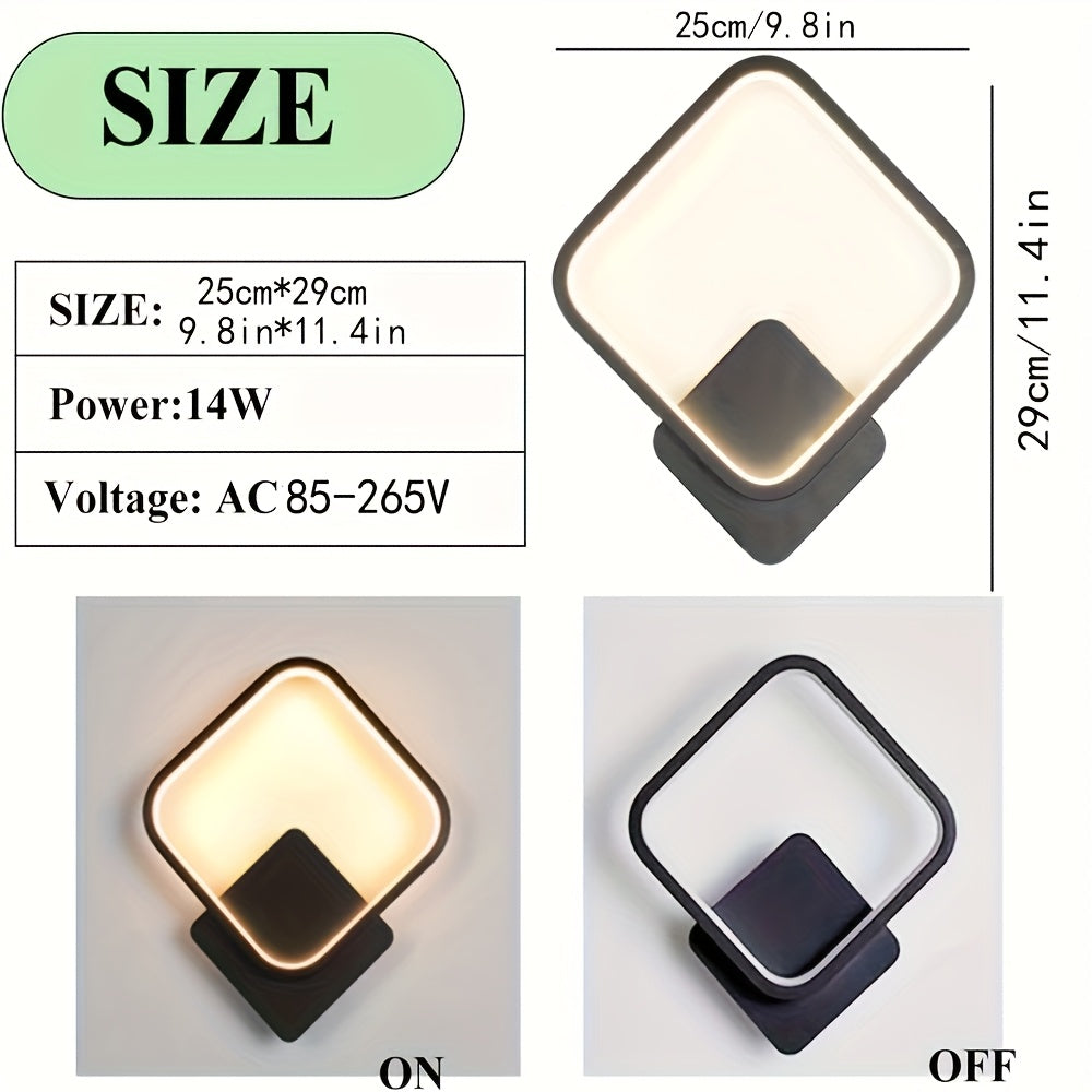 Square Geometric LED Wall Lamp