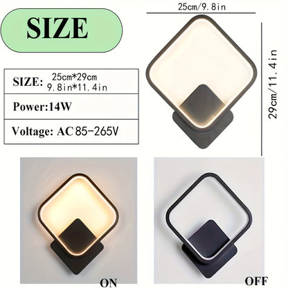 Square Geometric LED Wall Lamp