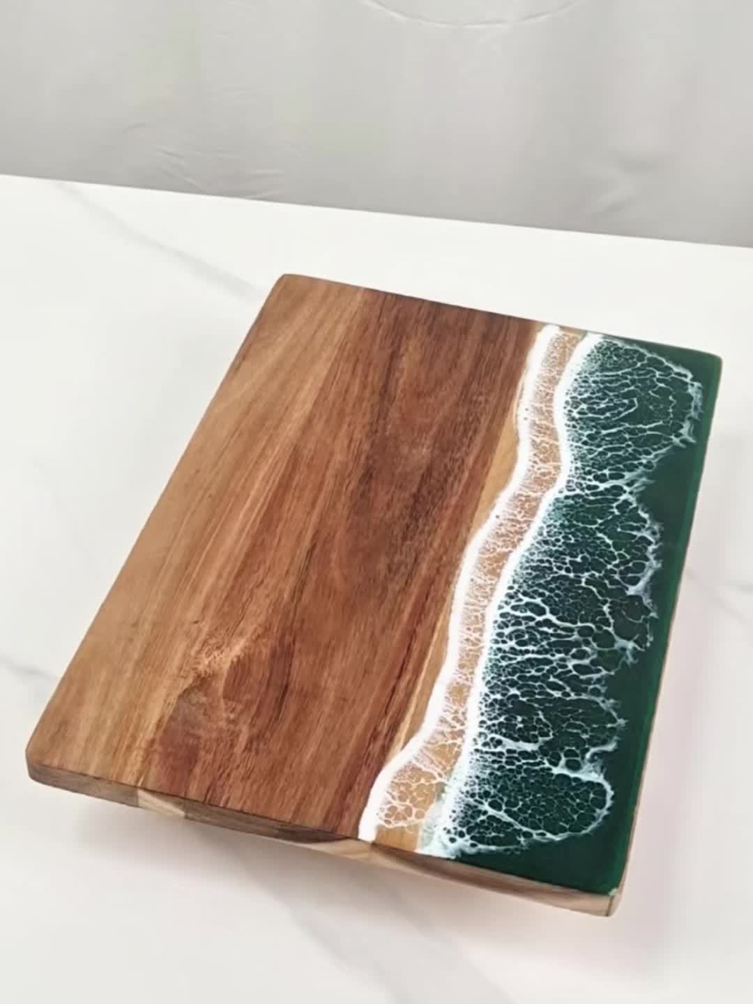 Wave Resin & Acacia Serving Board