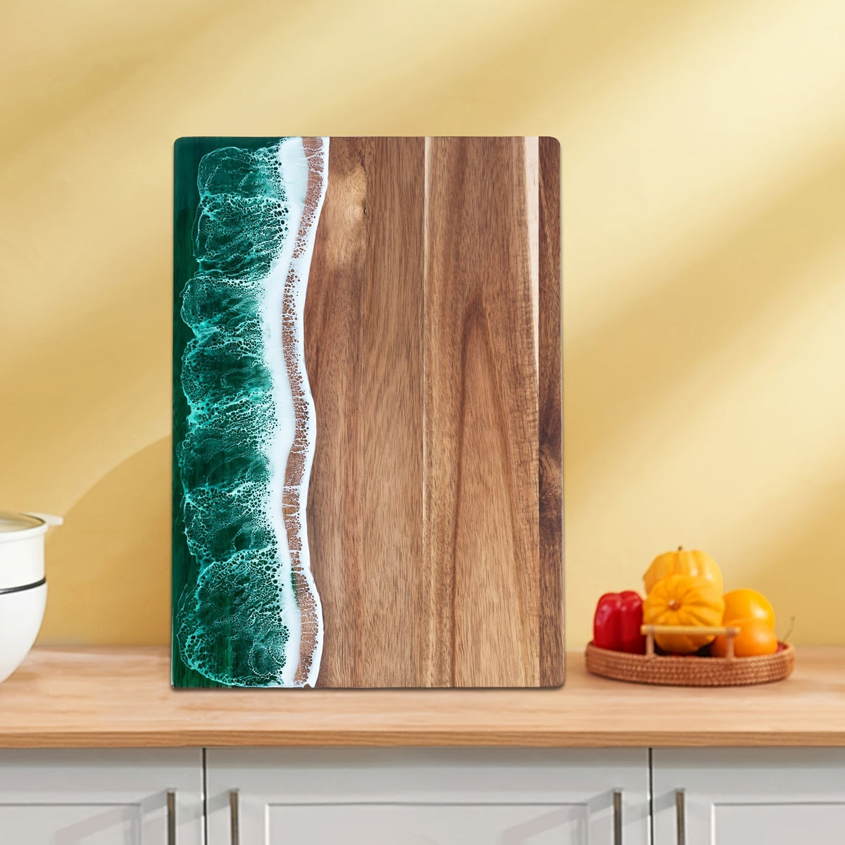 Wave Resin & Acacia Serving Board