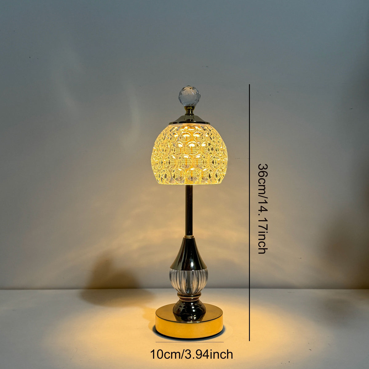 Crystal Rechargeable Touch Table Lamp