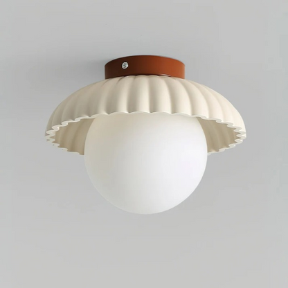 Iron & Glass Hallway Ceiling Light