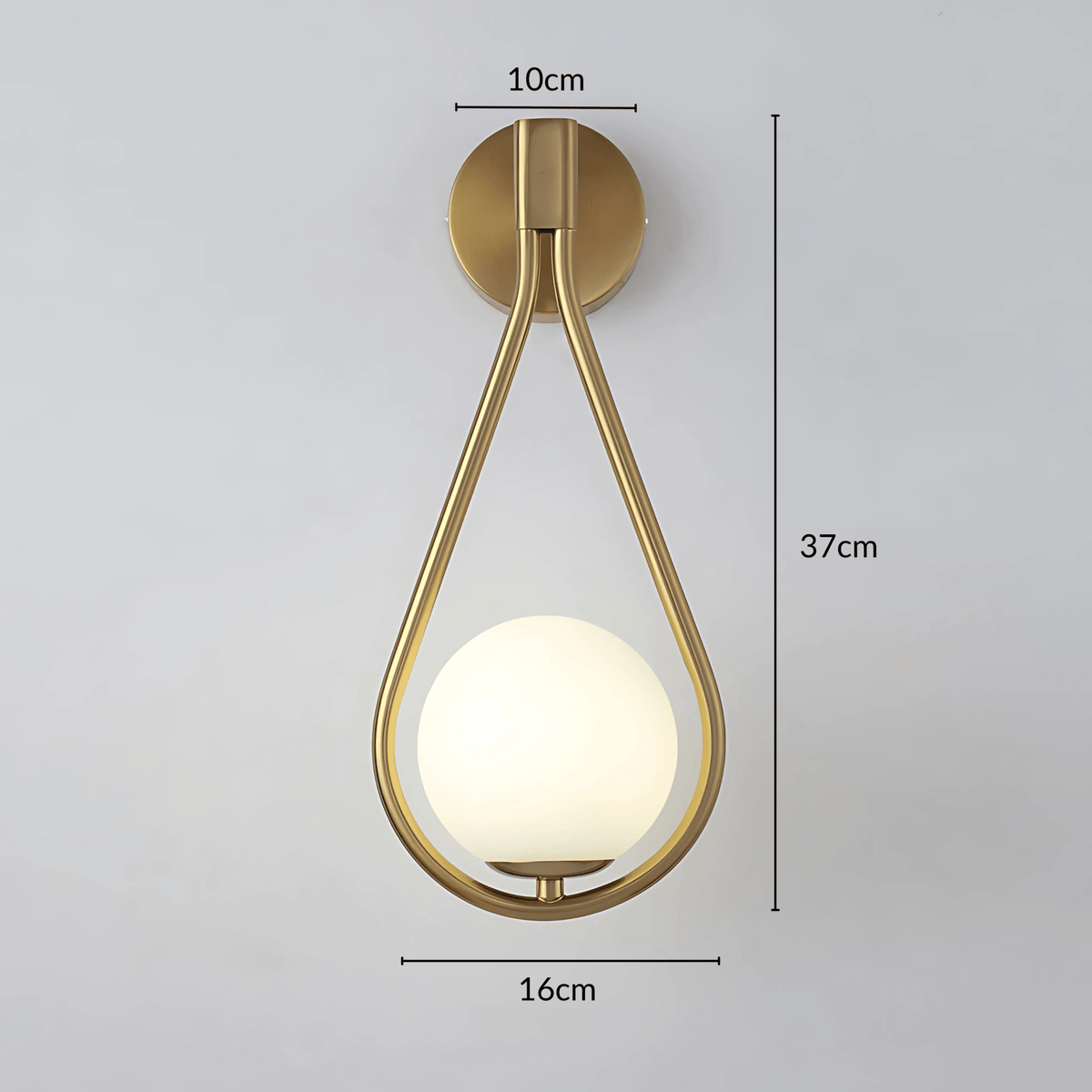 Droplet Modern Teardrop Wall Lamp