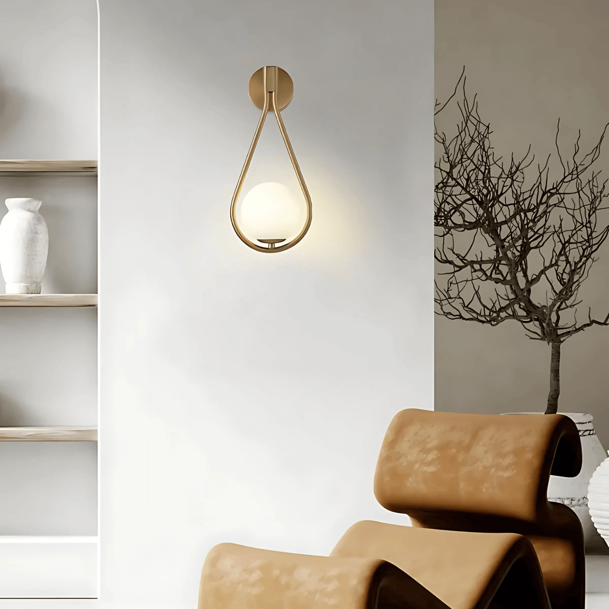 Droplet Modern Teardrop Wall Lamp