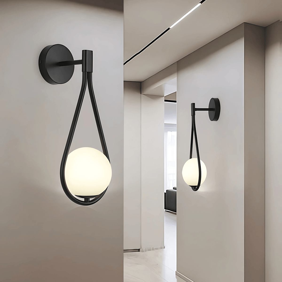 Droplet Modern Teardrop Wall Lamp