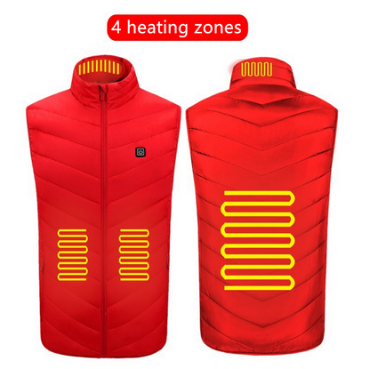 Women's USB Heated Vest, Black S to 4XL