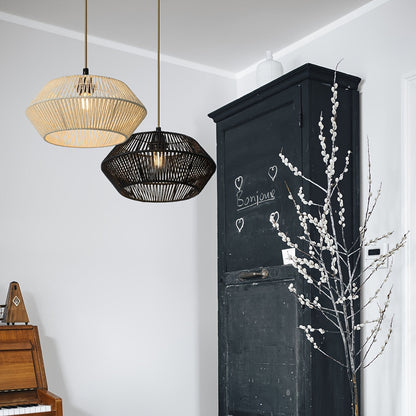 Handwoven Paper Rope Pendant Shade