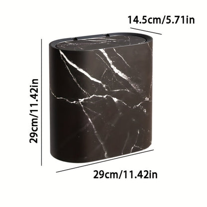 Marble Pattern Bathroom & Kitchen Bin