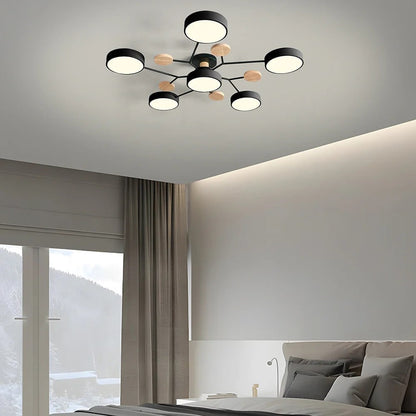 LED Semi Flush Ceiling Chandelier