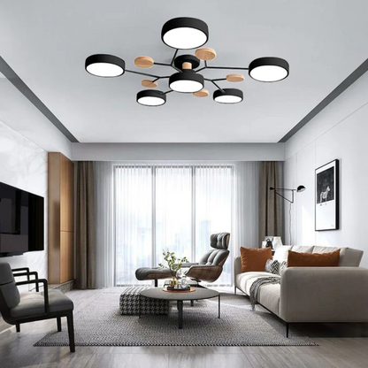 LED Semi Flush Ceiling Chandelier