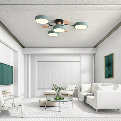 LED Semi Flush Ceiling Chandelier