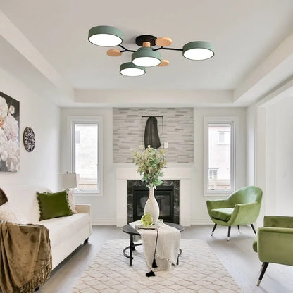 LED Semi Flush Ceiling Chandelier