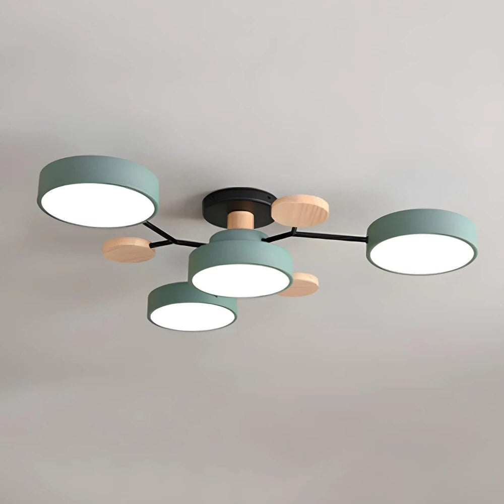 LED Semi Flush Ceiling Chandelier