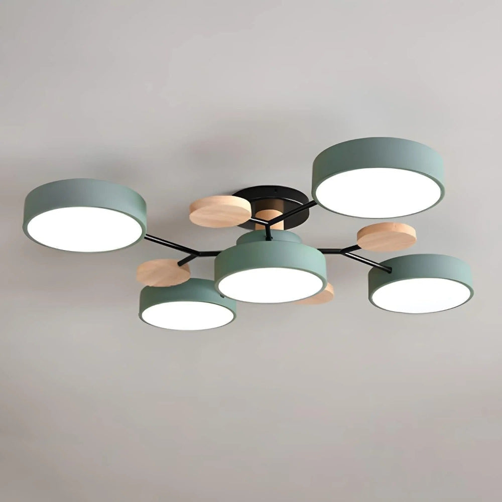 LED Semi Flush Ceiling Chandelier