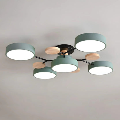 LED Semi Flush Ceiling Chandelier