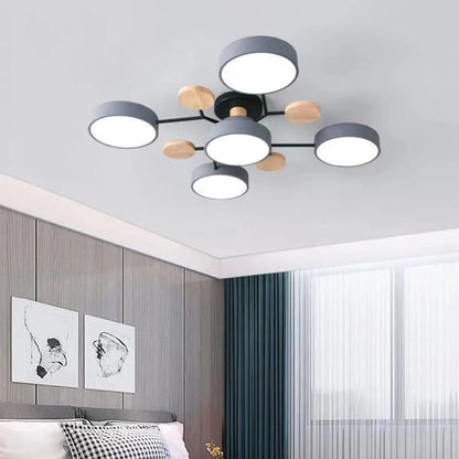 LED Semi Flush Ceiling Chandelier