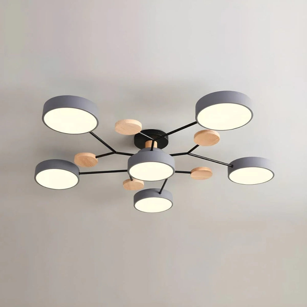 LED Semi Flush Ceiling Chandelier