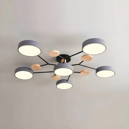 LED Semi Flush Ceiling Chandelier