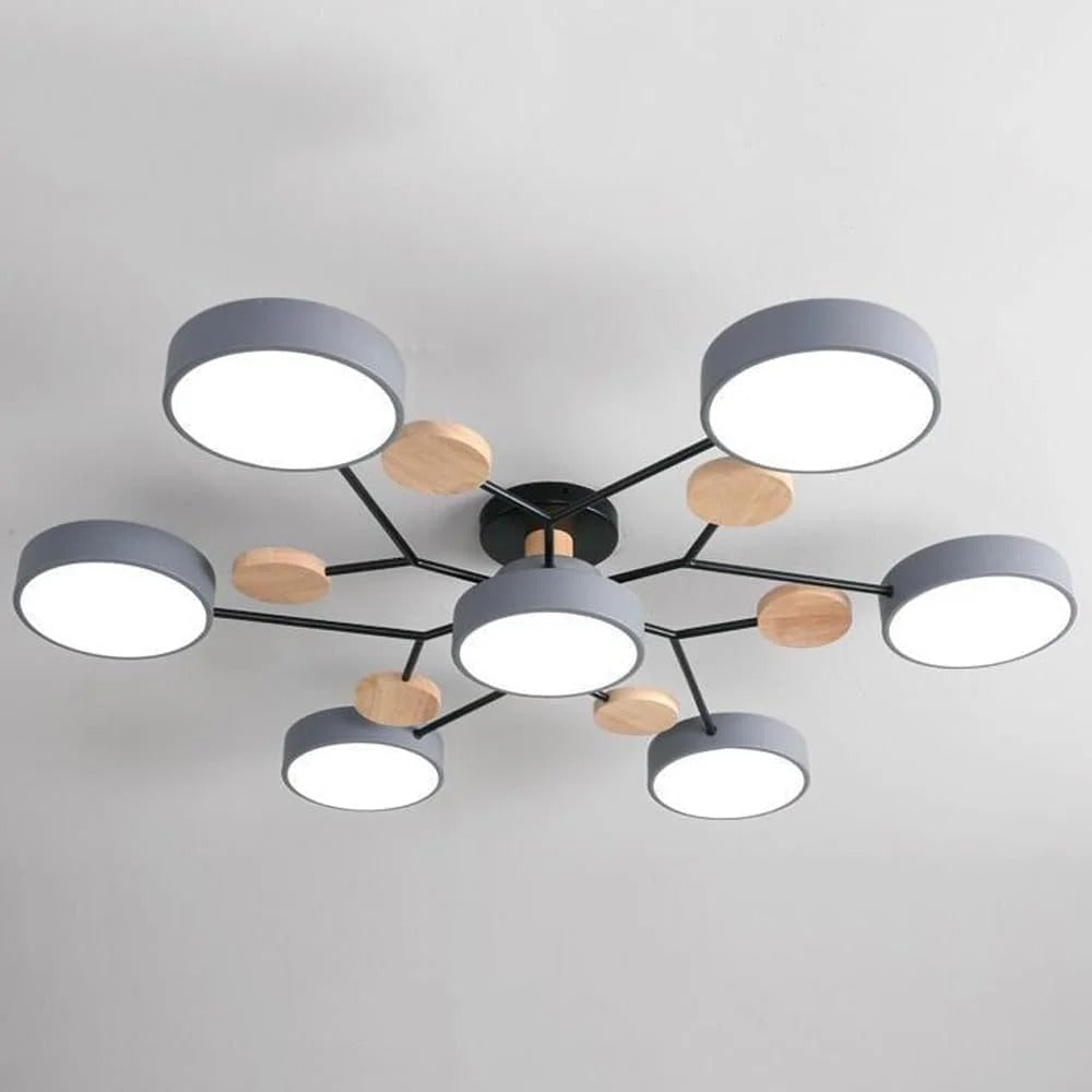LED Semi Flush Ceiling Chandelier