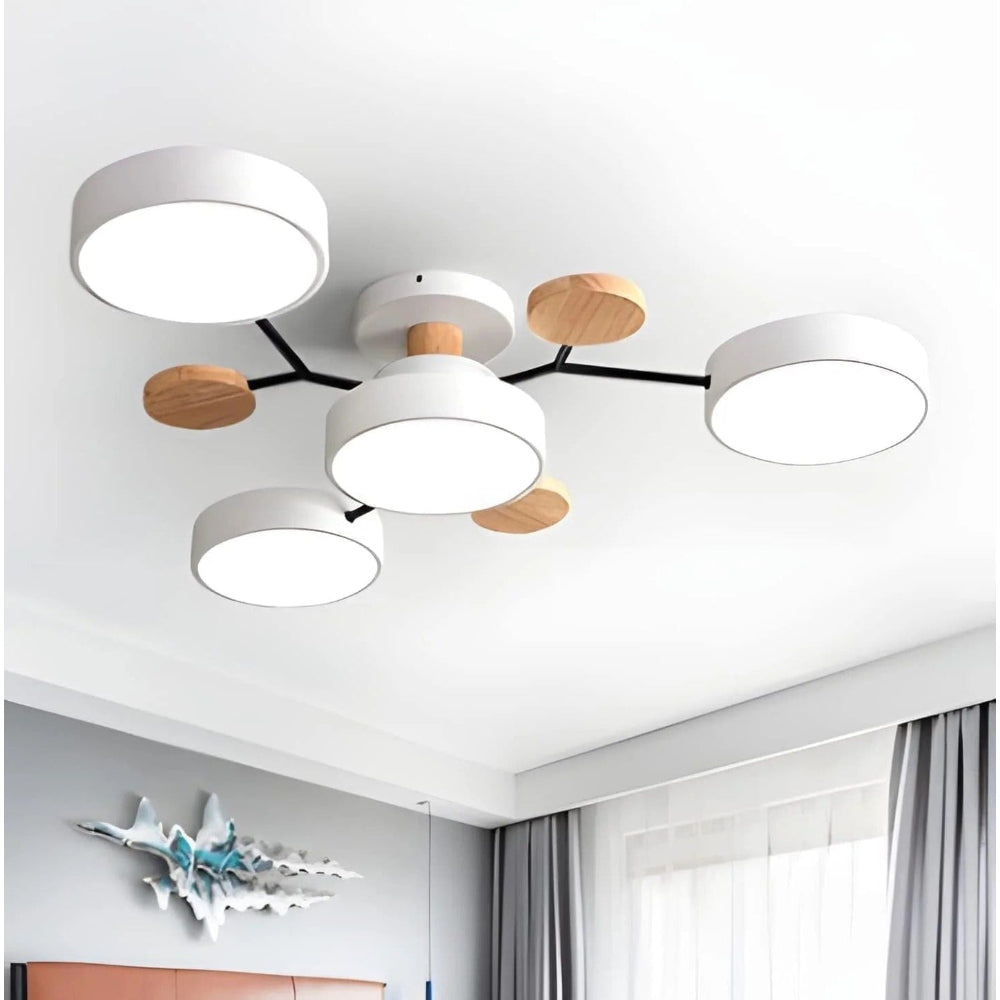 LED Semi Flush Ceiling Chandelier