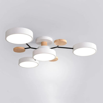 LED Semi Flush Ceiling Chandelier