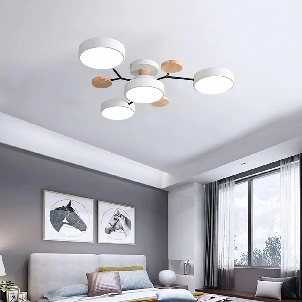LED Semi Flush Ceiling Chandelier