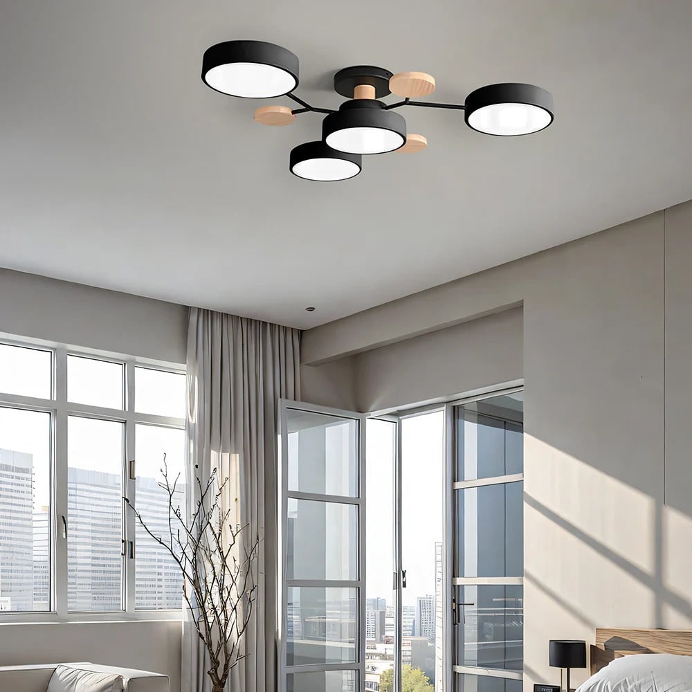 LED Semi Flush Ceiling Chandelier