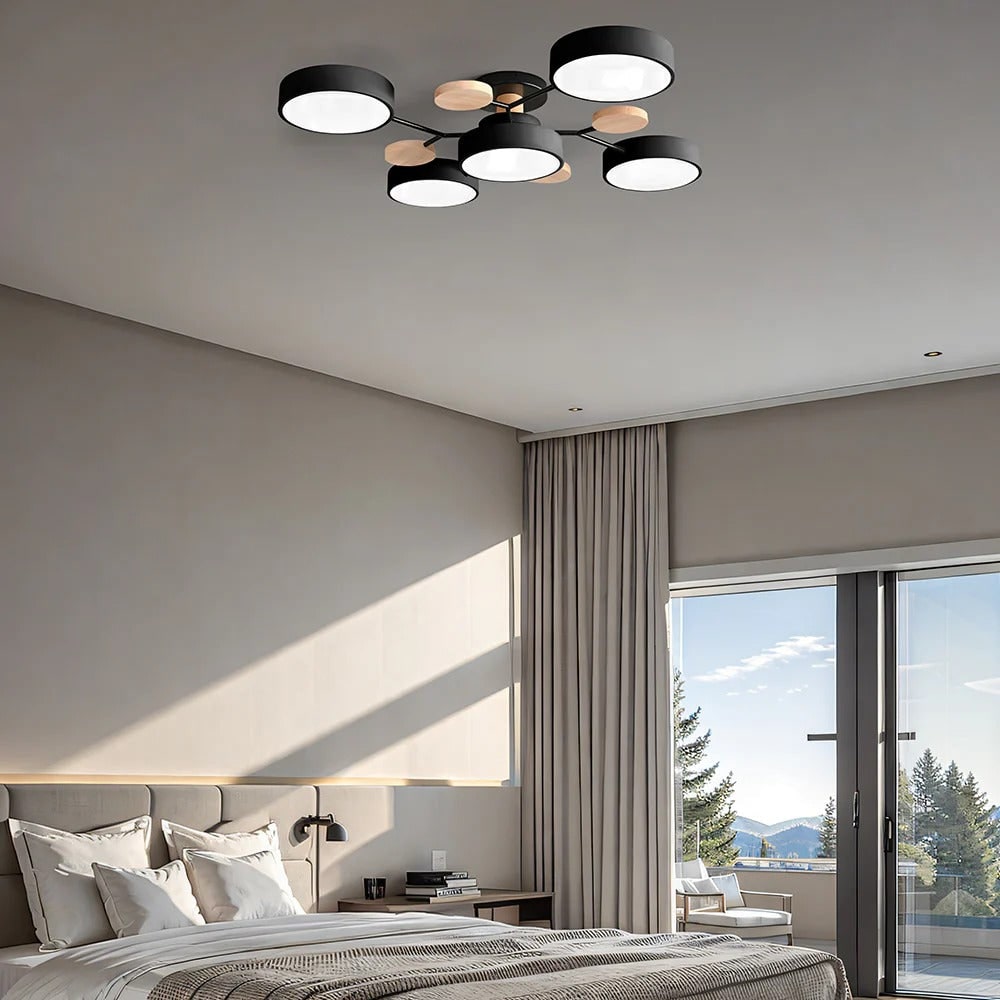 LED Semi Flush Ceiling Chandelier