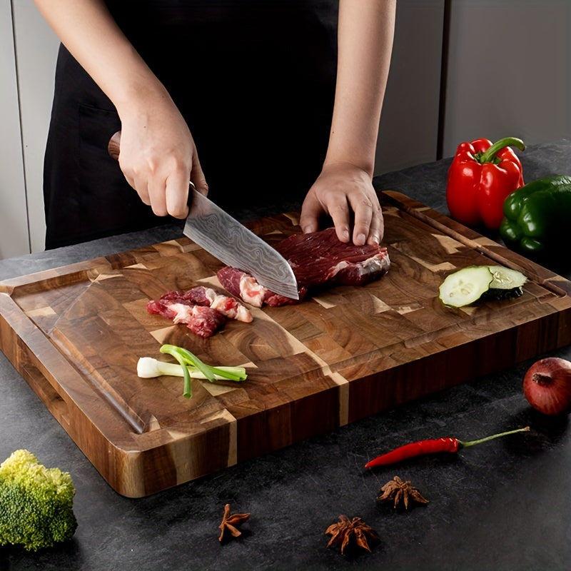 Acacia End Grain Cutting Board