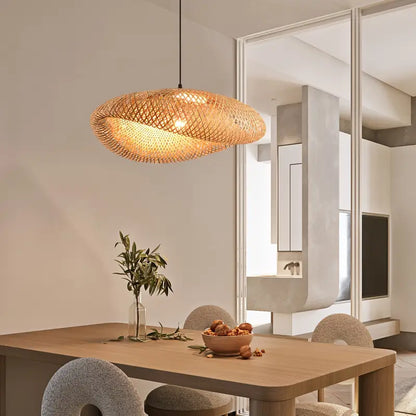 Handwoven Rattan Pendant Shade