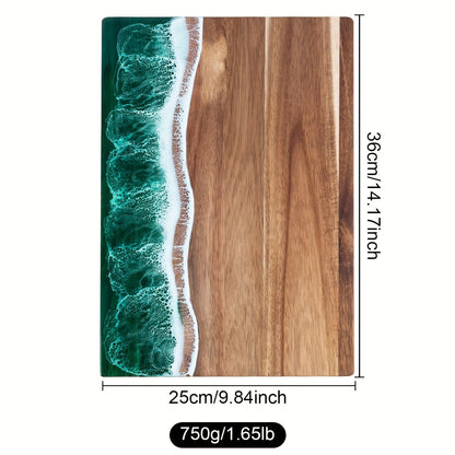 Wave Resin & Acacia Serving Board