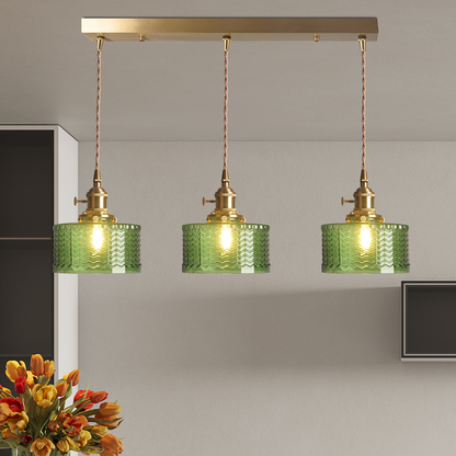 Green Glass Pendant Light