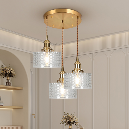 Green Glass Pendant Light