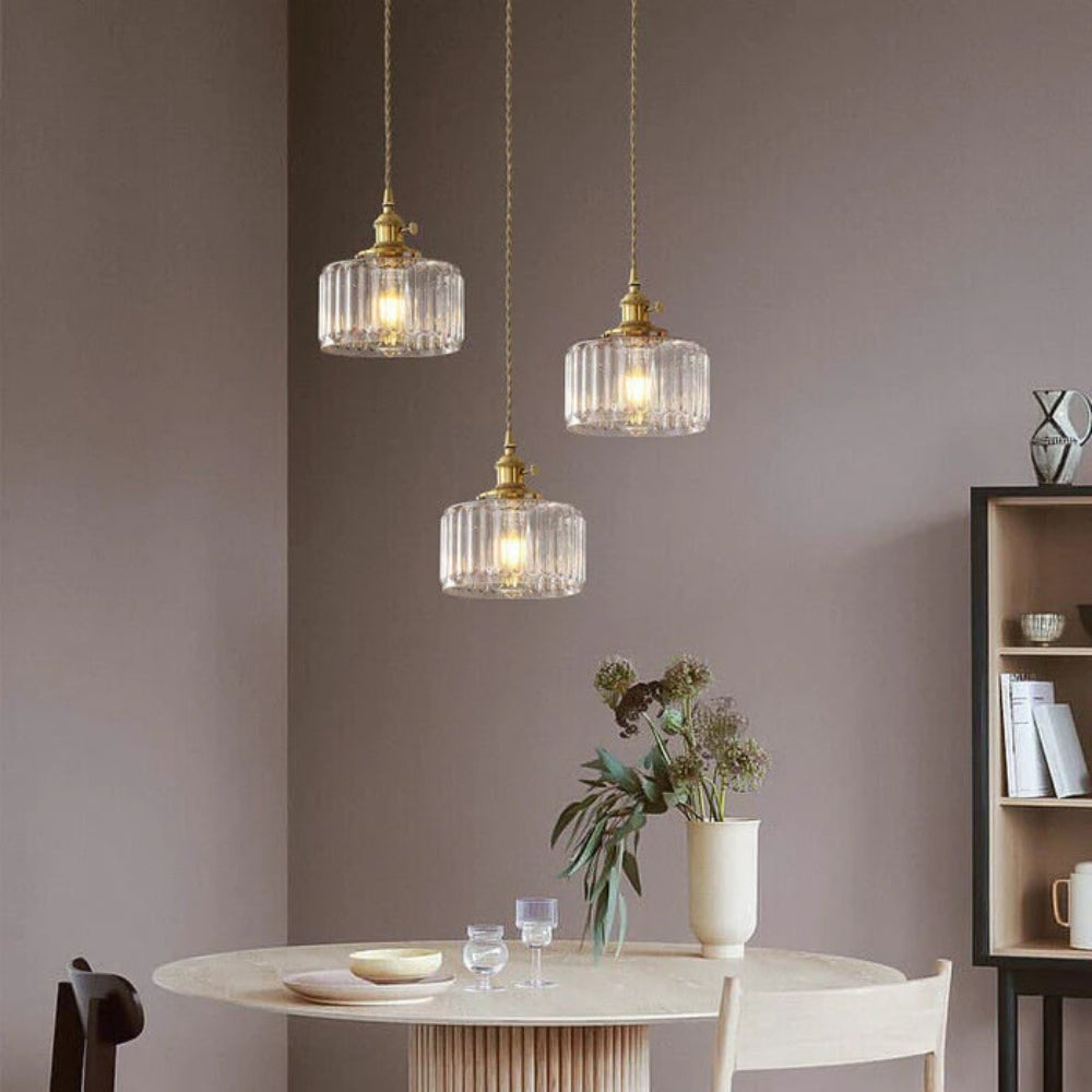 Green Glass Pendant Light