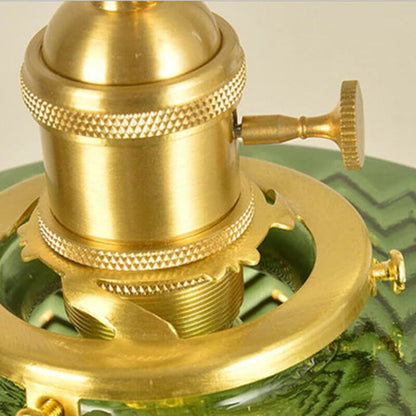Green Glass Pendant Light