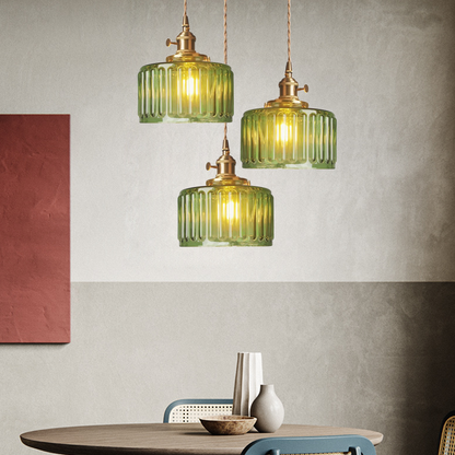 Green Glass Pendant Light