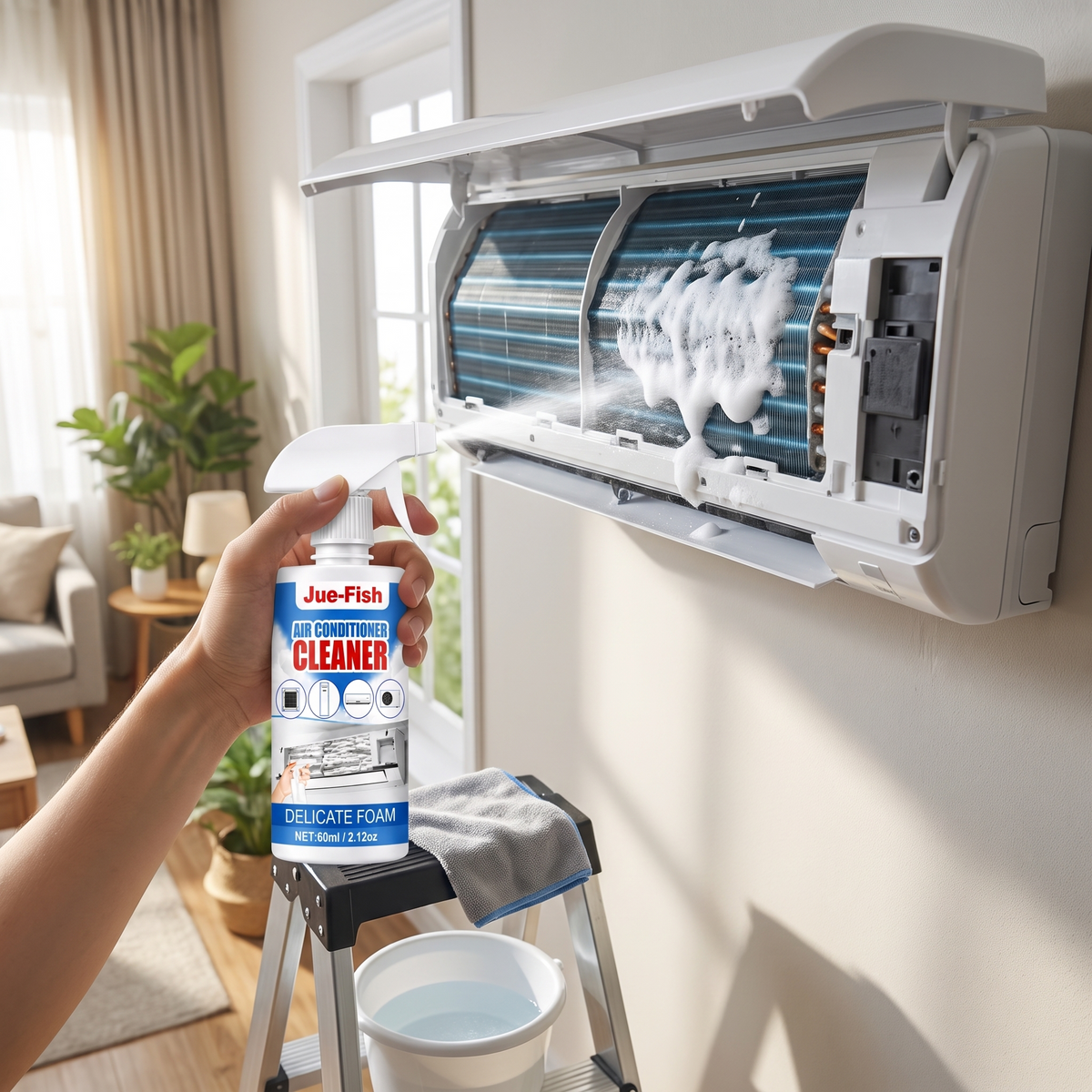 3 Bottles of Air Conditioner Cleaner Foam Spray