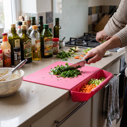 2-in-1 Chopping Board with Storage Box